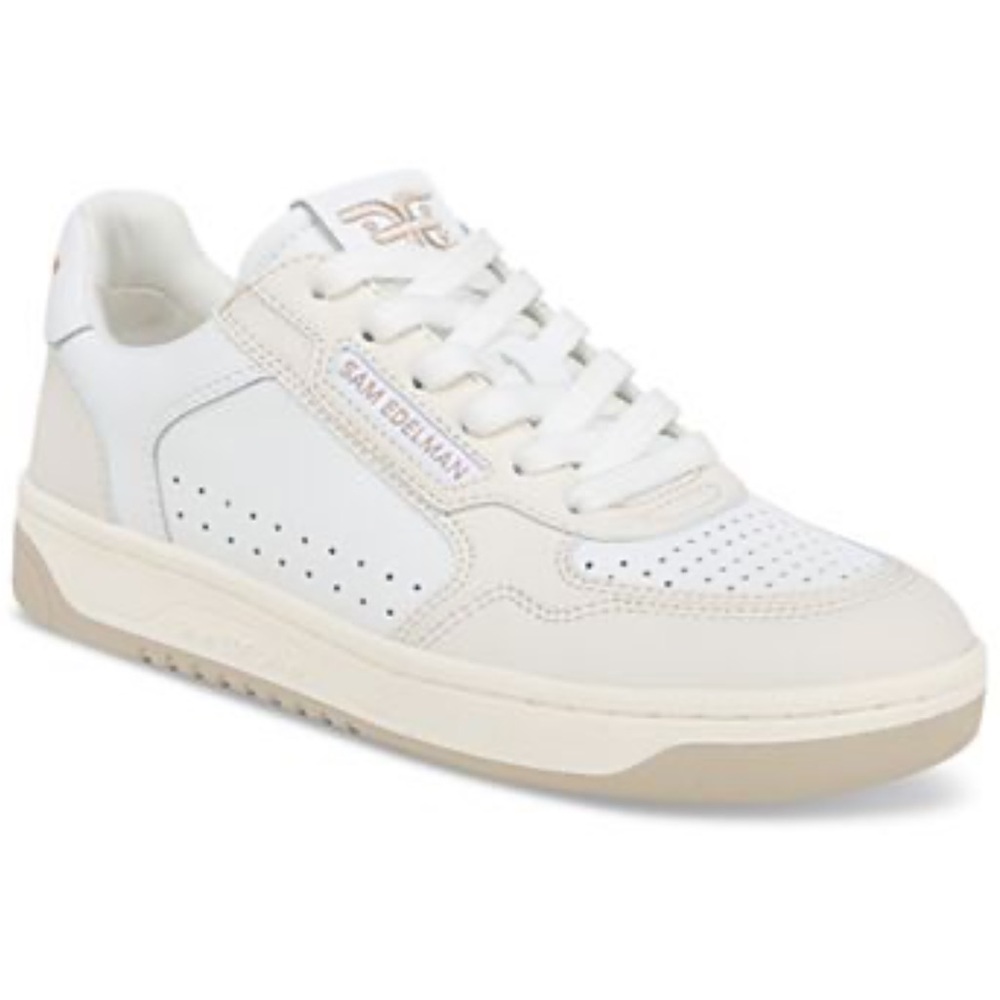 Sam Edelman Harper lace up Women's White‎ Sneakers NEW 10
